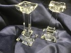 VILLEROY & BOCH SIENA set of 2 CRYSTAL CANDLESTICKS 6” BEAUTIFUL!! — photo 4