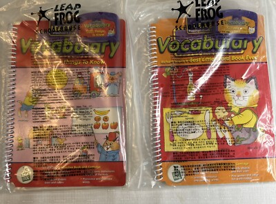 2 LeapFrog LeapPad SchoolHouse Vocabulary Books w/ Cartridges Richard Scarry
