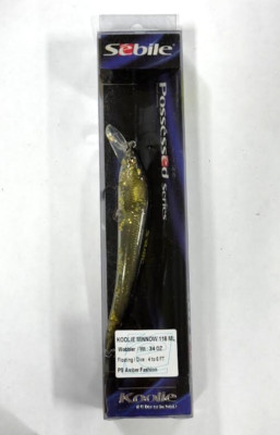 SEBILE ' KOOLIE MINNOW ' FLOATING/ DIVE 4-6FT ' BLACK/BROWN ' 5'' - 21.5 G