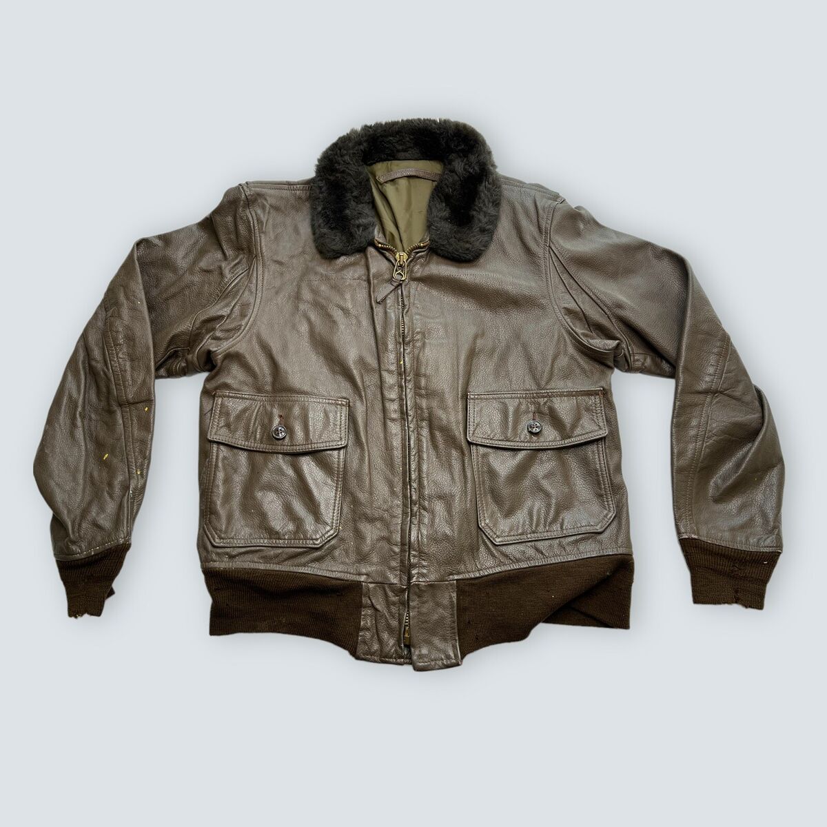 レザージャケット vintage grunge lether bomber jacket G1 レザージャケット vintage grunge lether bomber jacket G1