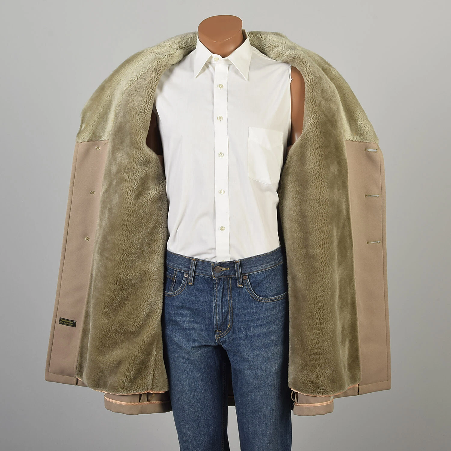 zero 1970s outerwear winter vegan faux fur jacket