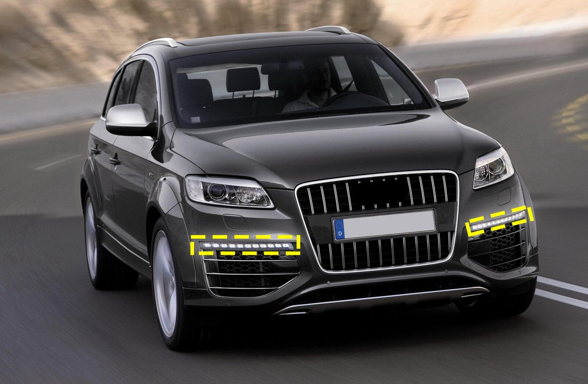 Indicatore Direzione LED Dinamico Per Audi Q7 2006-2009 - Luce Diurna Giallo Ambra, Lenti Fumé - Foto 2