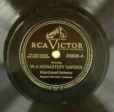 RCA Victor Records Victor Concert Orchestra 35808 78rpm 12" Shellac Record 