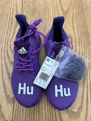 ADIDAS GRADE SCHOOL UNISEX ULTRABOOST PHARRELL WILLIAMS PURPLE SHOES SIZE 5