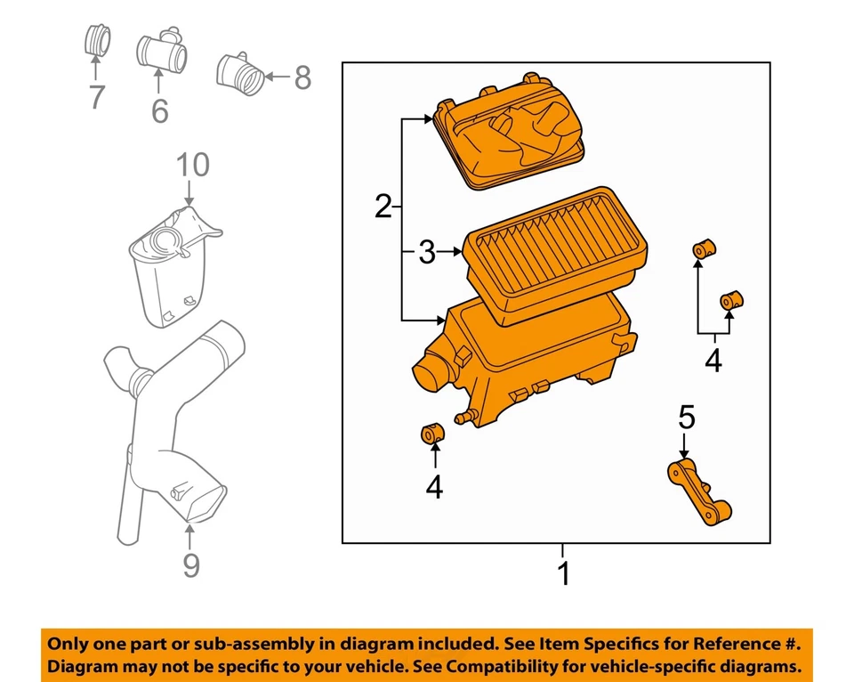 Used Air Cleaner Assembly fits: 2003 Saturn L SERIES 3.0L VIN R 8th digit Grade — 第 3/4 张图片