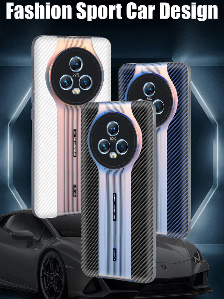 Custodia Posteriore In Fibra Di Carbonio Per Honor Magic7/6/5 Pro E Porsche Design
