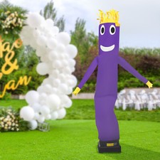 Advertising Inflatable Tube Men Waving Inflatable Tube Guy Dancing Figure Purple