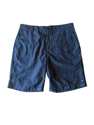 Rip Curl Casual Shorts Mens Adult Size 34 Black Checked Zip Fly Skate Surf - Picture 2 of 8
