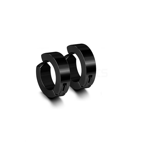 1 Pair Non-Piercing Surgical Steel Clip On Earrings Hoop Huggie Ear Studs Jewel - Picture 9 of 14
