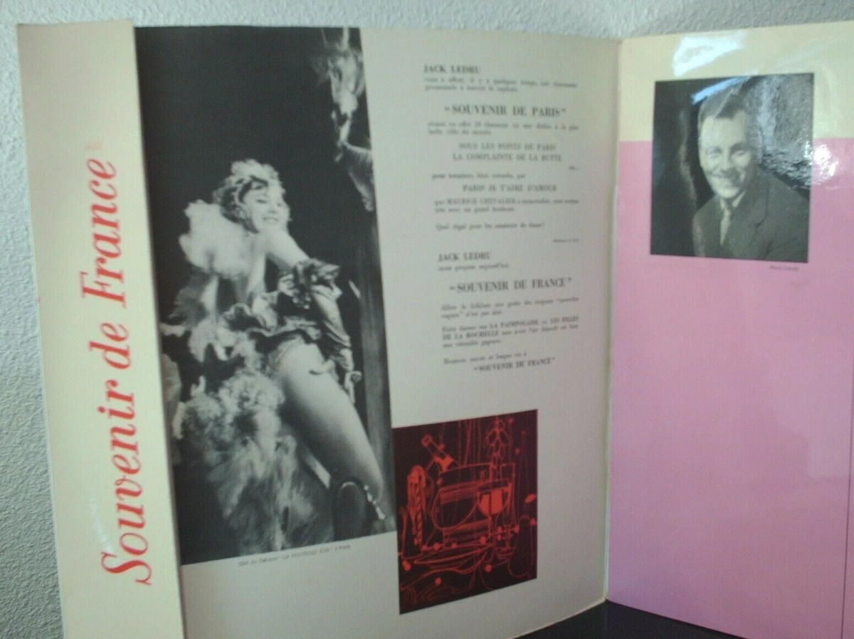 SOUVENIR DE FRANCE par JACK LEDRU - DISQUE TEPPAZ 30 510 - EXCELLENT ETAT -