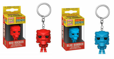 Funko Pocket POP! Keychain Figure Retro RED+ BLUE ROBOT Rock 'Em Sock 'Em  SET 2