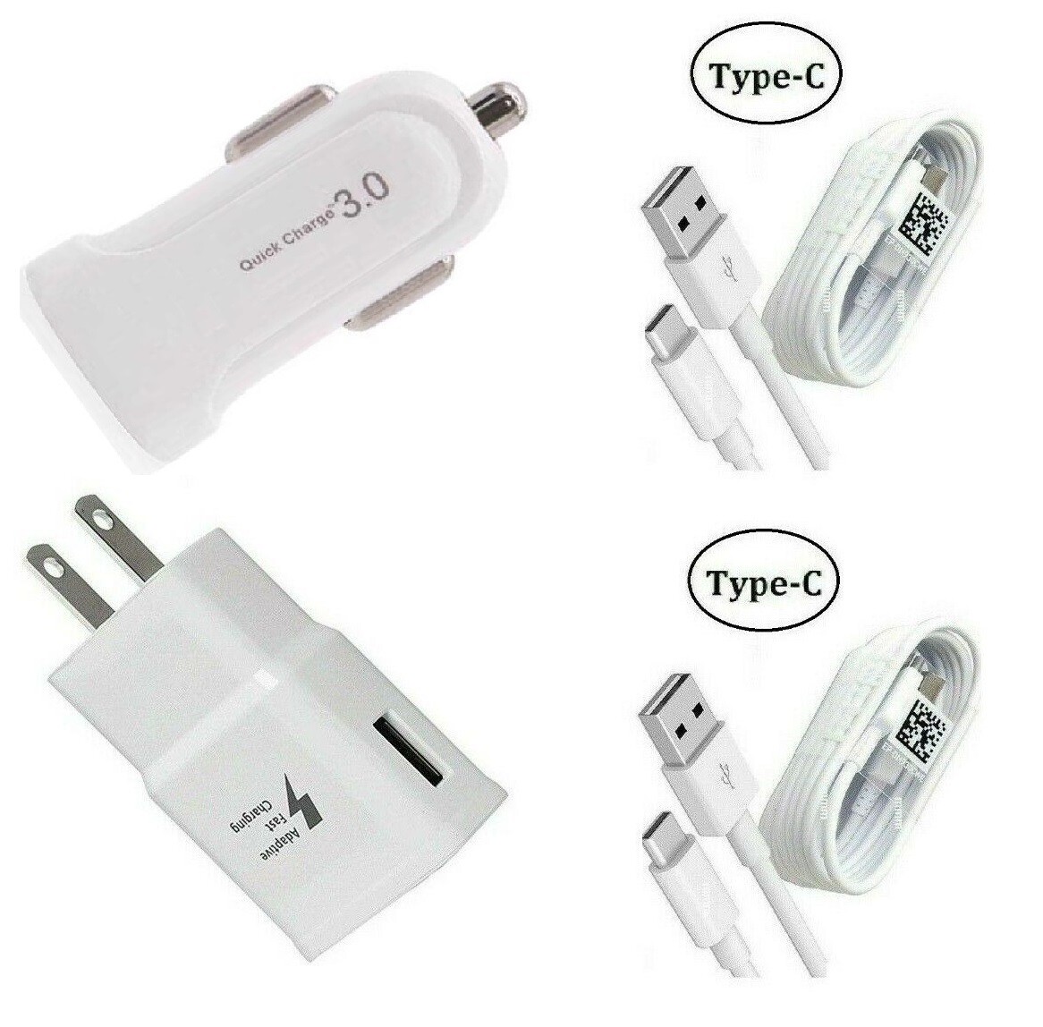 Fast Wall Car Adapter USB-C For Google Pixel 5/5 XL/4/4 XL/3/3 XL/2/2 XL/XL