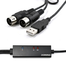 USB to MIDI Interface Adapter Lead Cord for W...