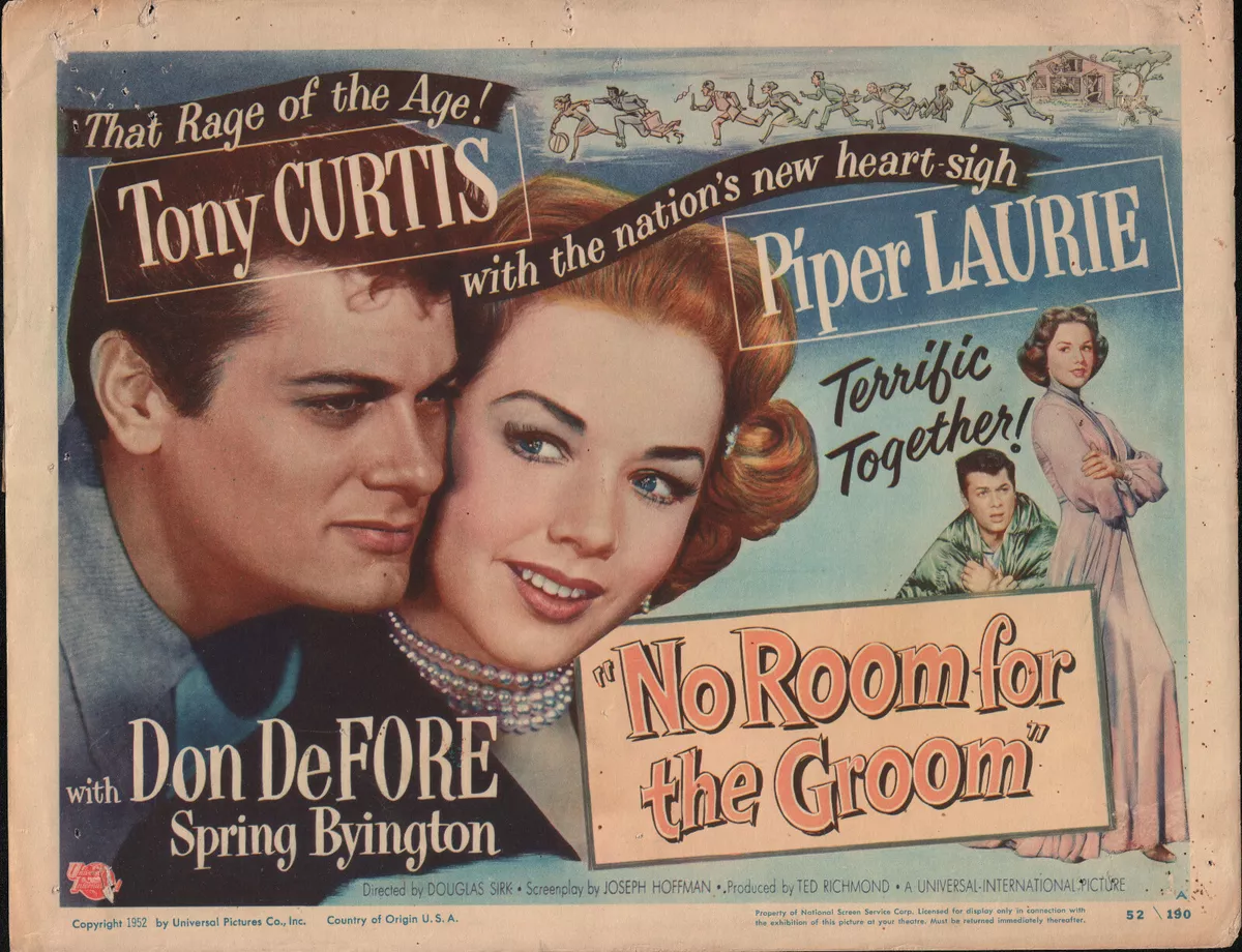 No Room for the Groom (1952) Tony Curtis, Piper Laurie