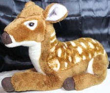 FAO Schwarz Spotted Baby Deer Plush 18" Stuffed Animal Realistic White Tailed