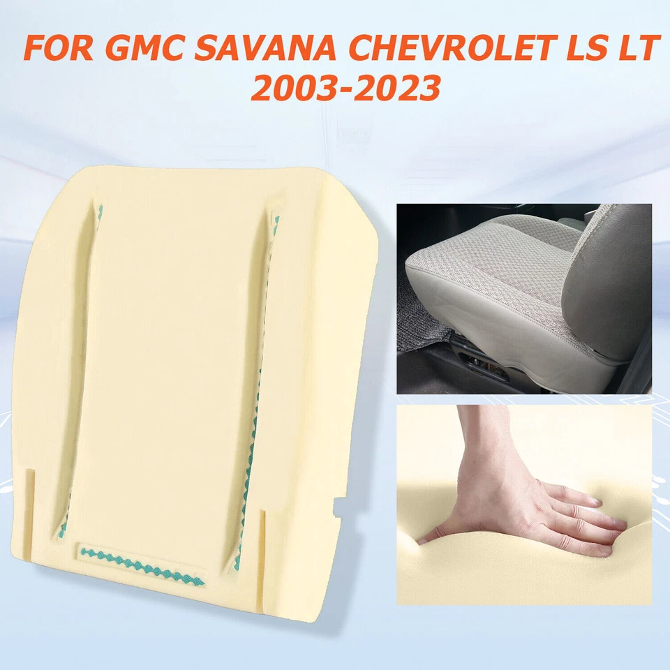 Cubierta de asiento inferior del conductor/cojín de espuma para Chevy Express GMC Savana Van 2003-23 Foto 3 de 4