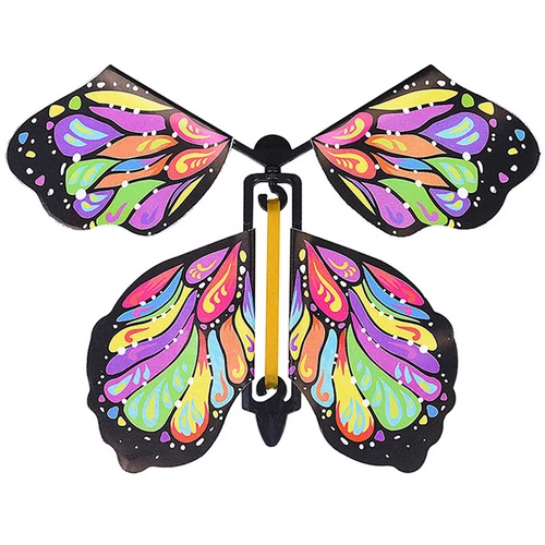 10x Magic Wind Up Flying Butterfly Powered Magic Fairy Flying Toy Surprise Gift