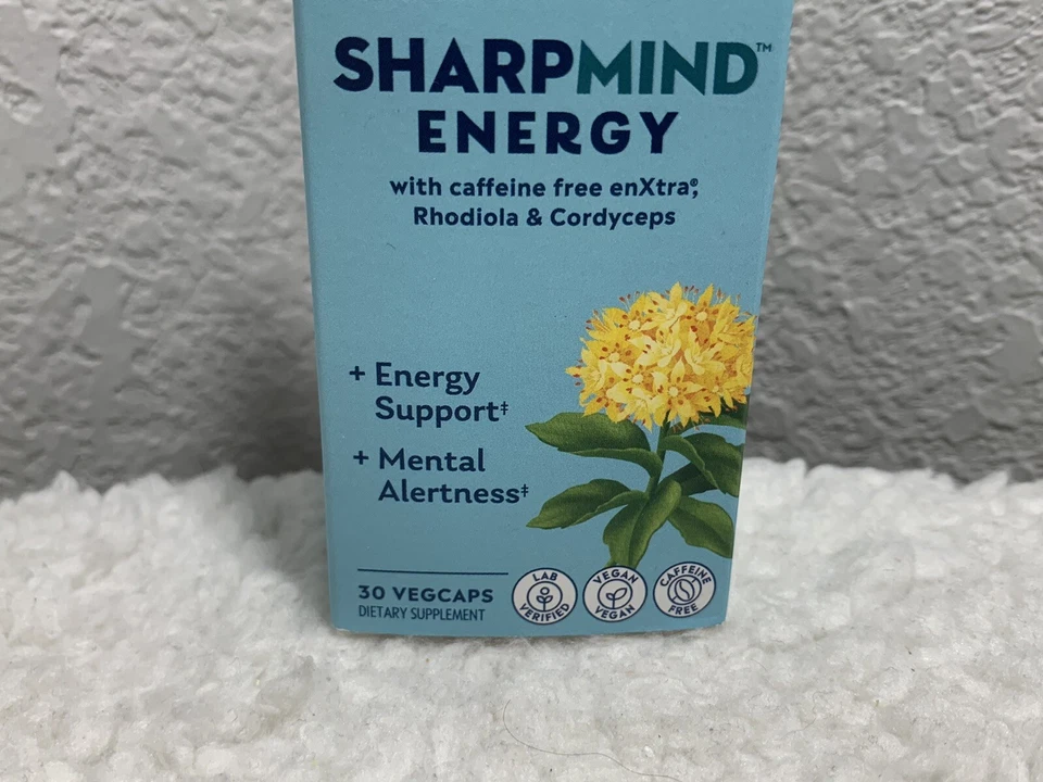 Solaray SharpMind Energy 30 cápsulas vegetales ~ apoyo energético ~ alerta mental ~ Foto 3 de 4
