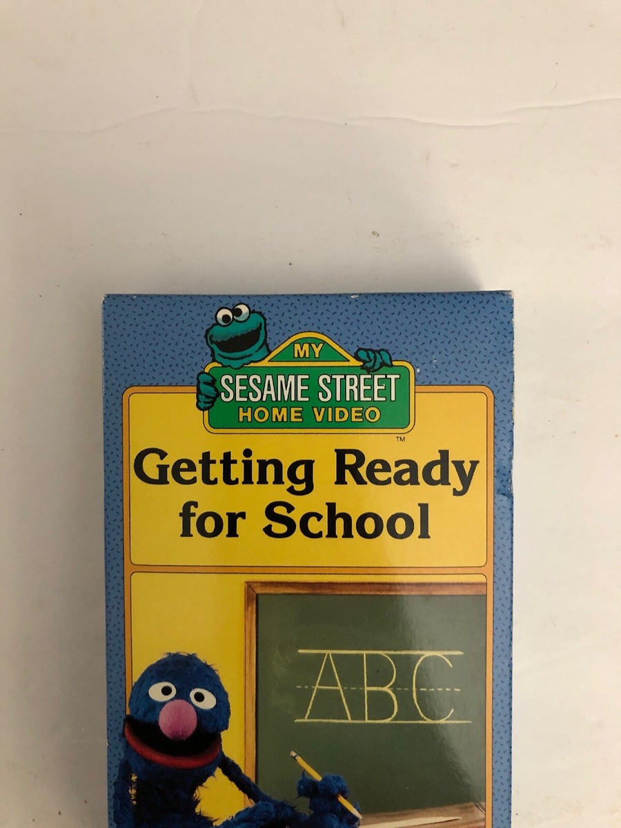 Sesame Street Getting Ready For School Vhs My Sesame Street Home Video