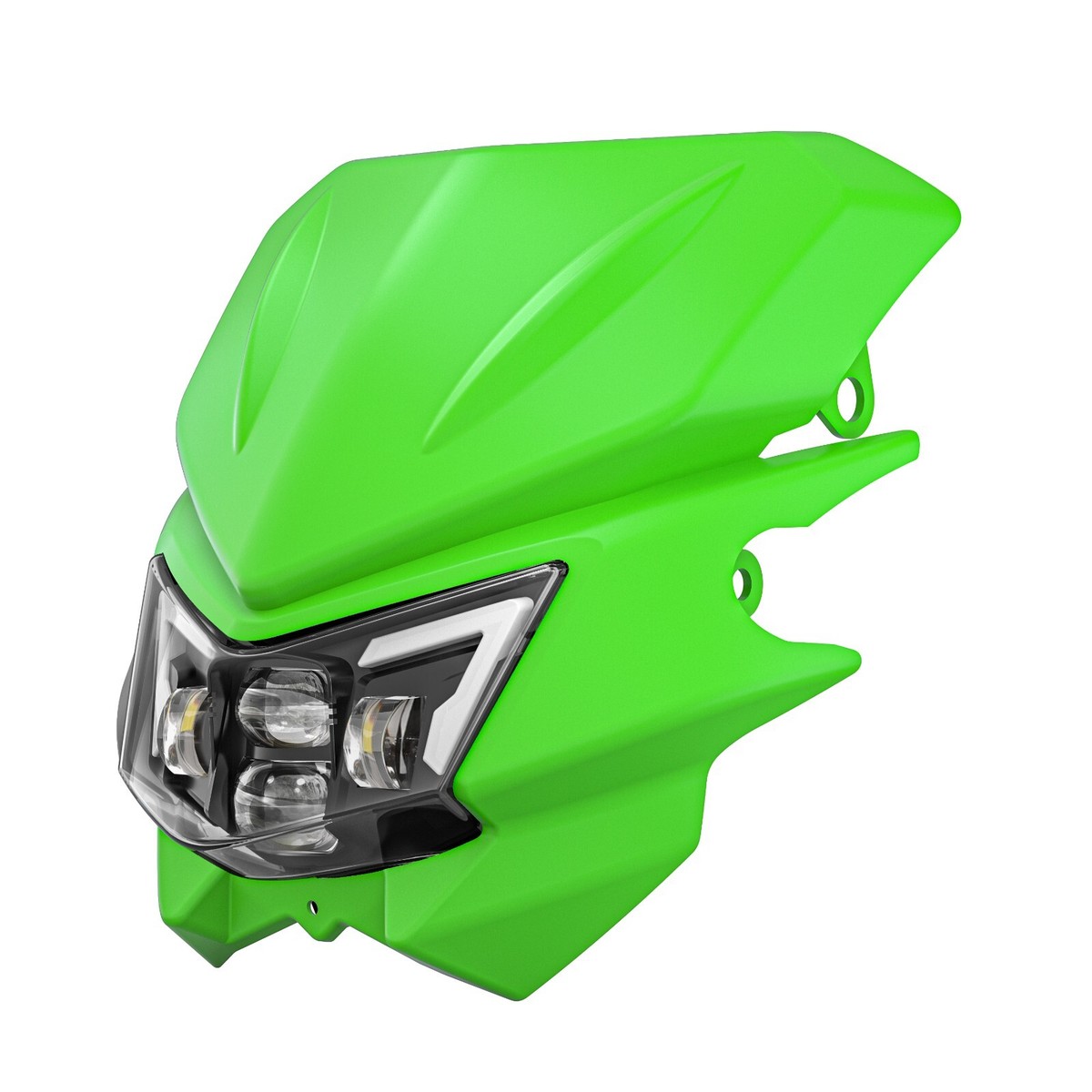 For Kawasaki KDX 220R KLX DRDS Green Fairing Dirt Bike LED