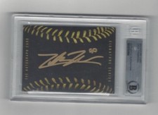 ZACK THOMPSON Signature Card Gold AUTO signed BAS Beckett Authentic 2019 Draft