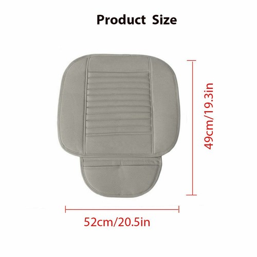 Car Front Seat Cover Breathable PU Leather Pad Half/Full Cushion Auto Chair Mat - Picture 5 of 24