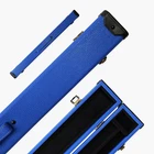 ROYAL BLUE Luxury Snooker Pool Cue Case For 2 Piece Centre Joint Cue