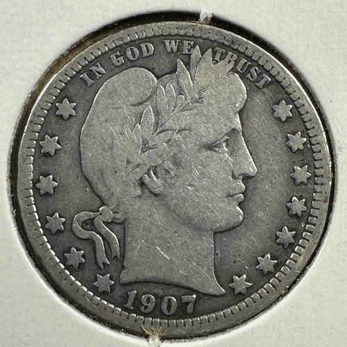 1907 25C Barber Quarter (88503)