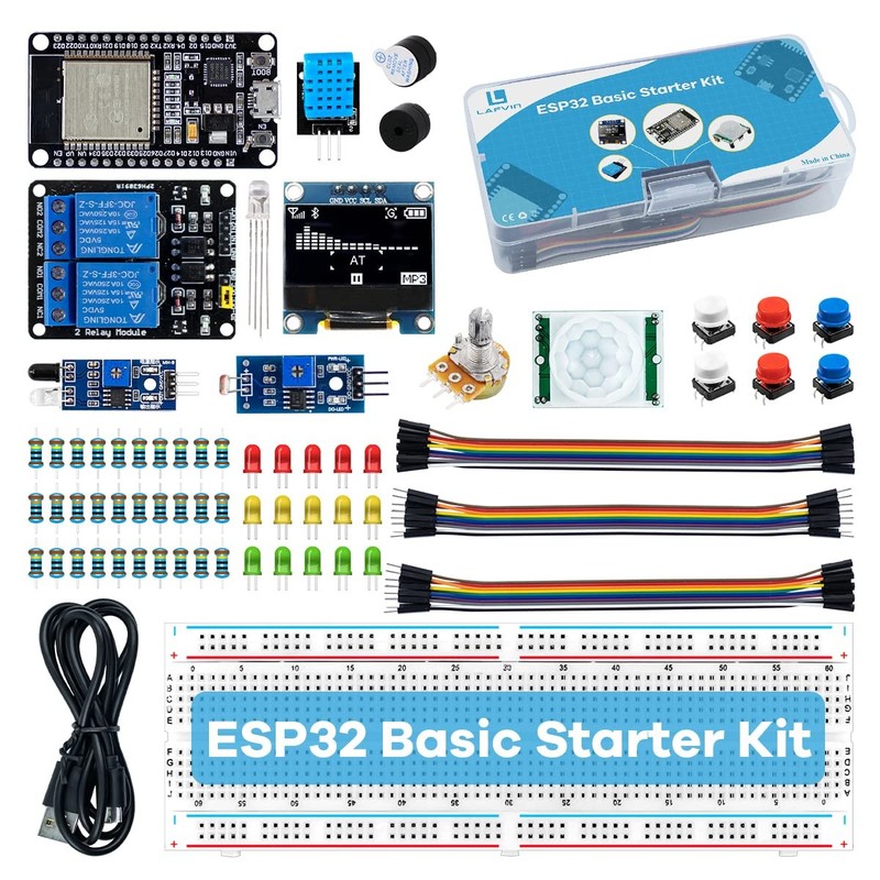 LAFVIN Basic Starter Kit for ESP32 ESP-32S WiFi I OT Development Board with...