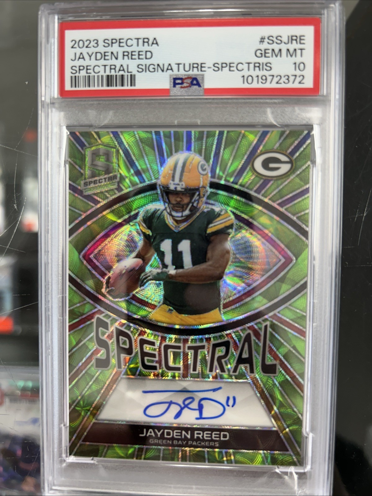 Jayden Reed Panini Spectra Spectral Signatures #SSJRE Spectris