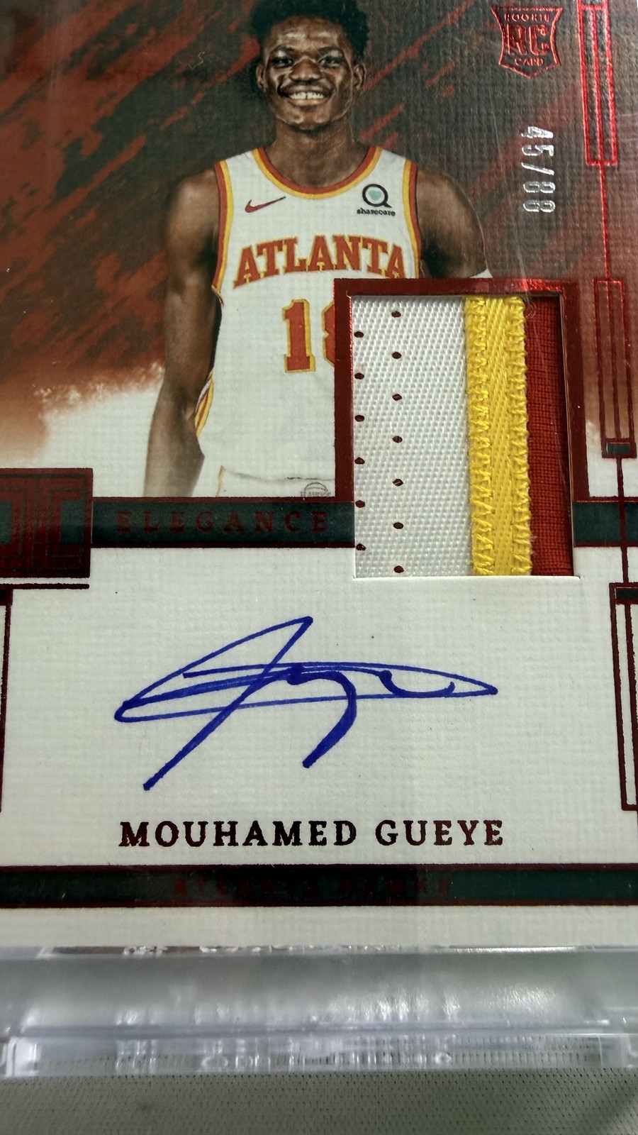 Kobe Bufkin Panini One and One RC Patch Auto 10/10 Micic Boston Gueye Lot (x4) ^ view 12