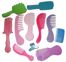 Vintage Doll Hair Combs Brushes Lot of 10 For Fashion Or Baby Dolls