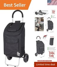 Lightweight All-Terrain Grocery Trolley Dolly - 110 lbs Capacity, Compact  Chic