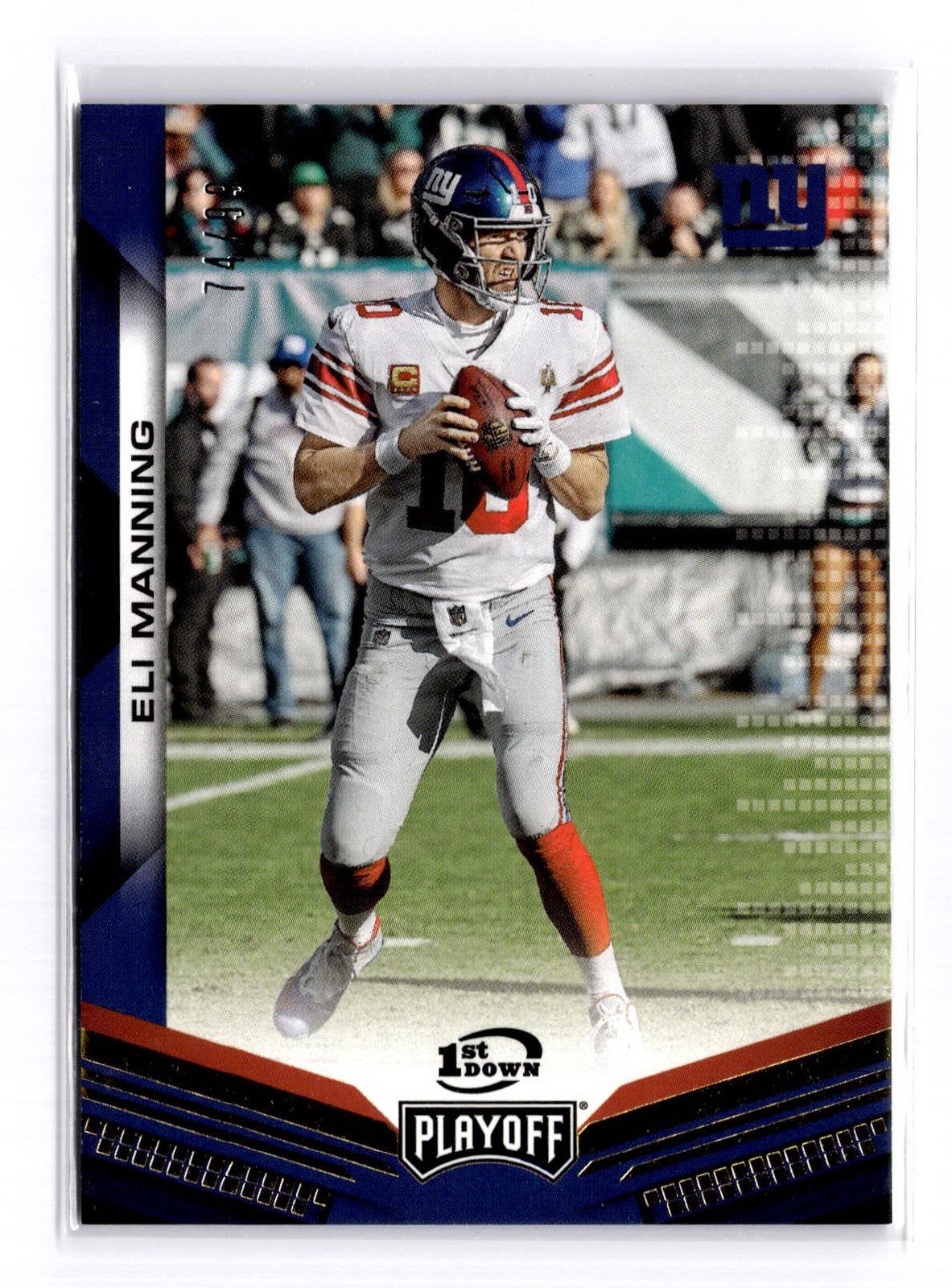 2019 Panini Playoff 1st Down Eli Manning #115 /99 New York Giants Football
