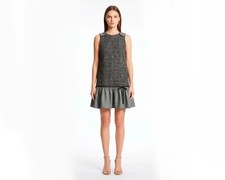Red Valentino Wool Blend Tweed Bouckle Dress IT42/EU36/UK10/US6/S