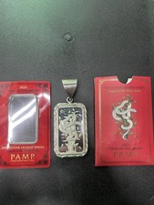 45.81g Silver Ingot Bar  Pendant