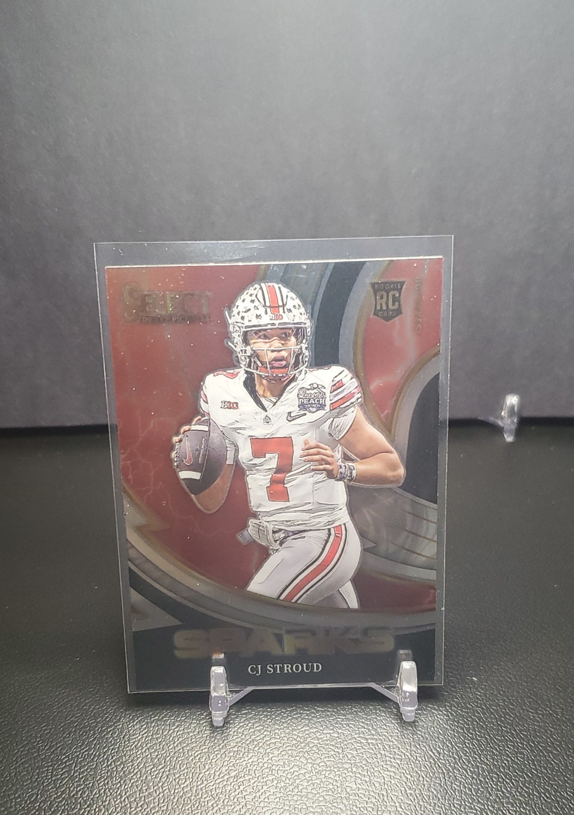 2023 Panini Select Draft Picks -C.J. Stroud #SPR-CJ (RC) Sparks