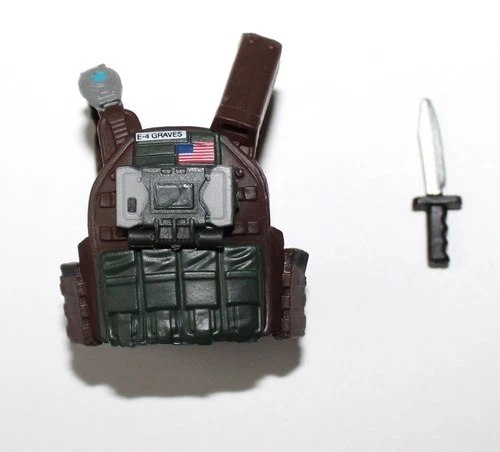 PURGE 824 Grunt Vest Knife Lot GIJOE CLASSIFIED SERIES 6" Scale 1/12