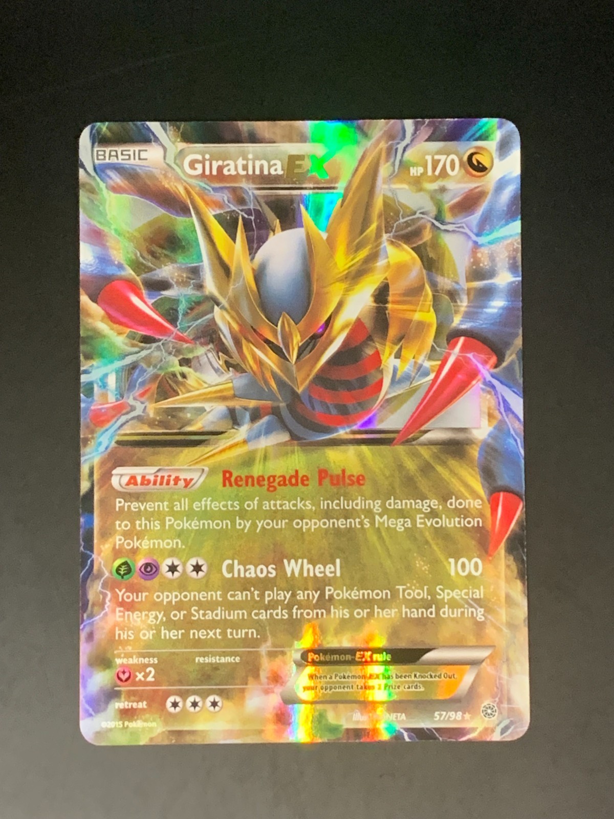 Giratina EX 57/98 - Ancient Origins Pokemon Card - VLP