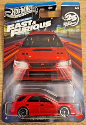 Hot Wheels 25 Years F & F ´1999 Subaru Impreza Rot Silver Series