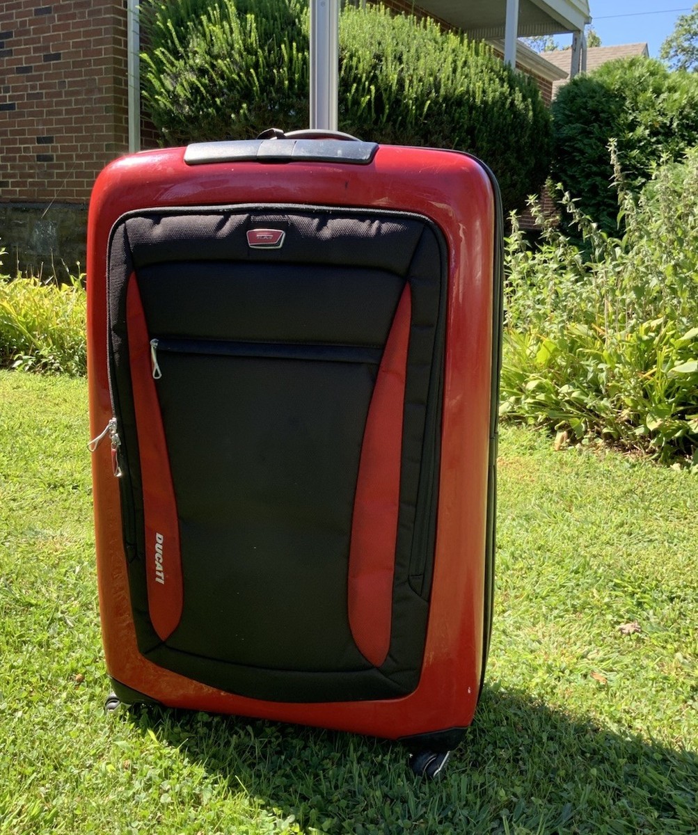 TUMI Ducati Red Hardshell Spinner Suitcase Large Expandable