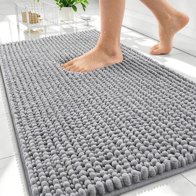 Thick Bathroom Rugs 30X20, Extra Soft Absorbent Chenille Bath Rugs