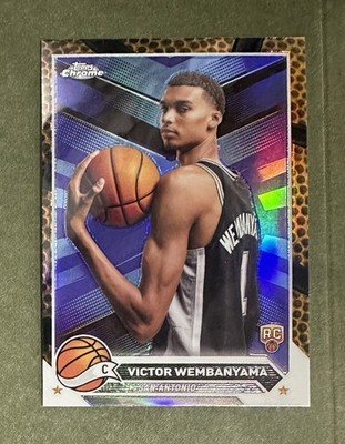 2023-24 Topps Chrome - Victor Wembanyama #1 Orange Basketball Refractor (RC) OC