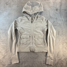 Lululemon Gray Zip Up Hoodie Womens 6 Est Utility Pocket Jacket