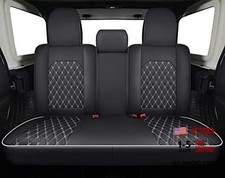 Jeep Wrangler Jk Jl 4-door Back Seat Covers Custom Fit 2007 Rear Seatblack-w