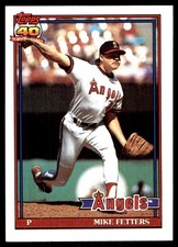 Mike Fetters 1991 Topps #477 Angels MLB READ FREE SHIPPING AutographDen