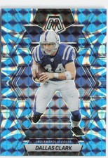 2023 Panini Mosaic #99 Dallas Clark Reactive Blue Mosaic
