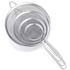 Mesh SIEVE Strainer Strainers FINE Small Large Stainless Steel Colander Kitchen
