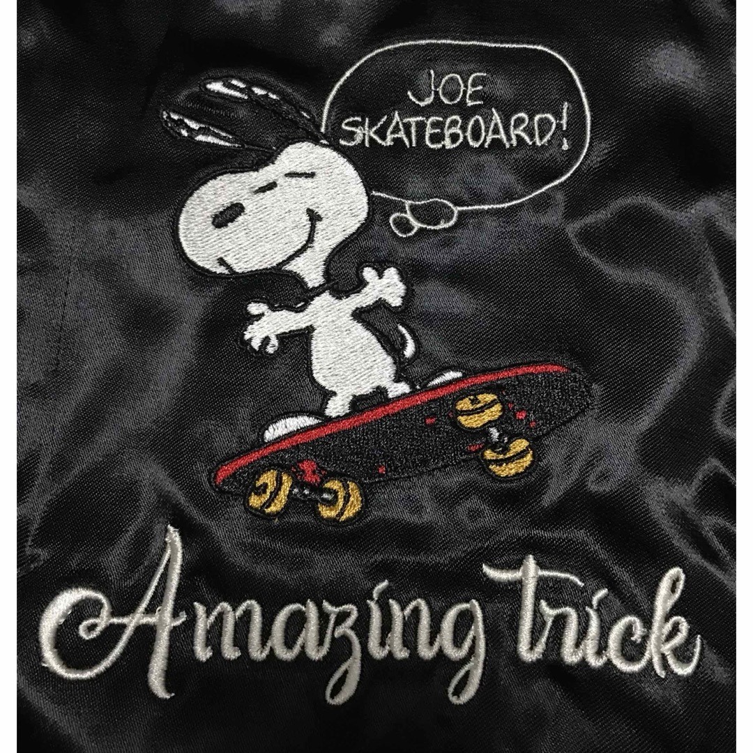 FLAGSTUFF PEANUTS Collaboration Black Rayon Embro… - image 4