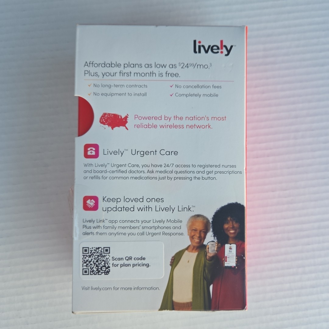 Lively Mobile Plus Medical Alert Device – New Sealed Box